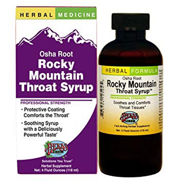 slide 1 of 1, Herbs, Etc. Osha Root Rocky Mountain Throat Syrup, 4 fl oz