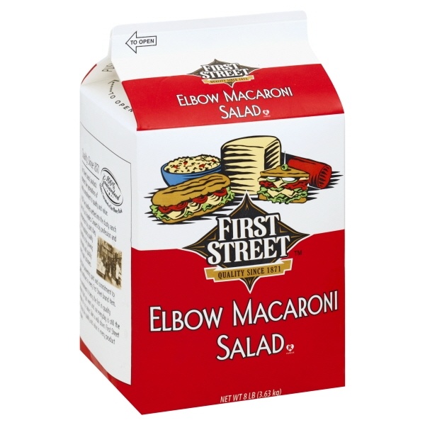 slide 1 of 1, First Street Elbow Macaroni Salad, 8 lb