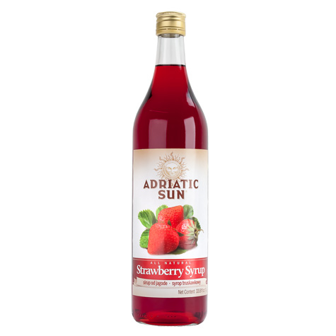 slide 1 of 1, Adriatic Sun Syrup Strawberry, 1 liter