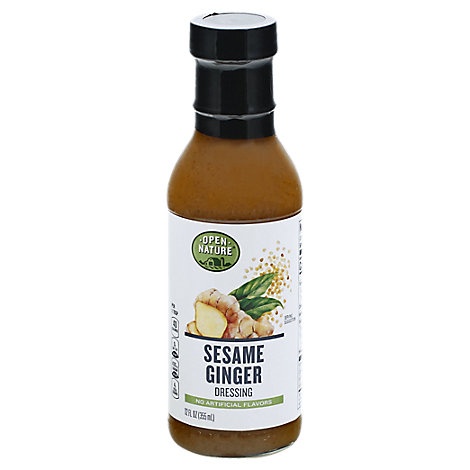 slide 1 of 1, Open Nature Dressing Asian Sesame Ginger, 12 fl oz