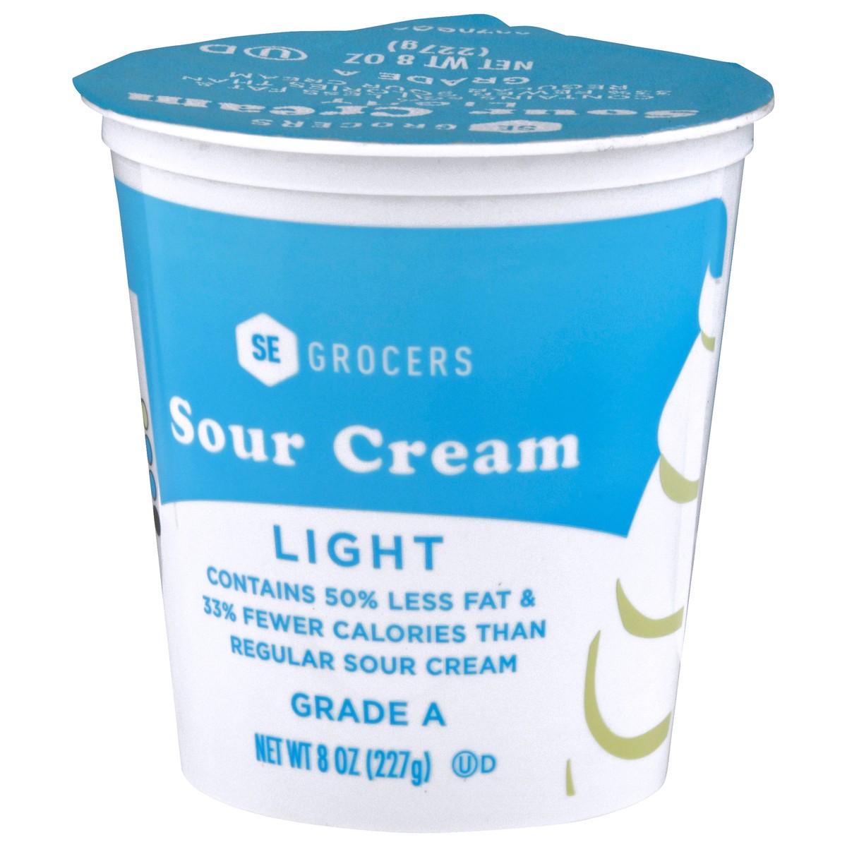 slide 4 of 11, SE Grocers Sour Cream Light, 8 oz