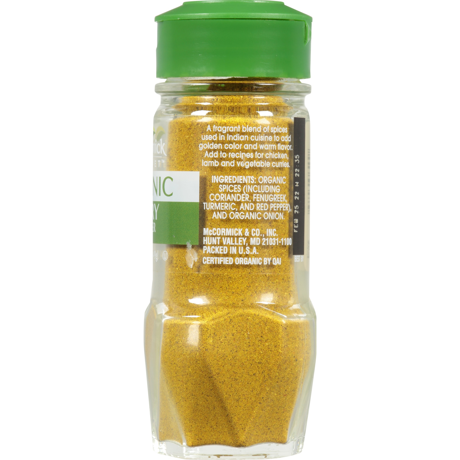 slide 3 of 5, McCormick Gourmet Organic Curry Powder, 1.75 oz