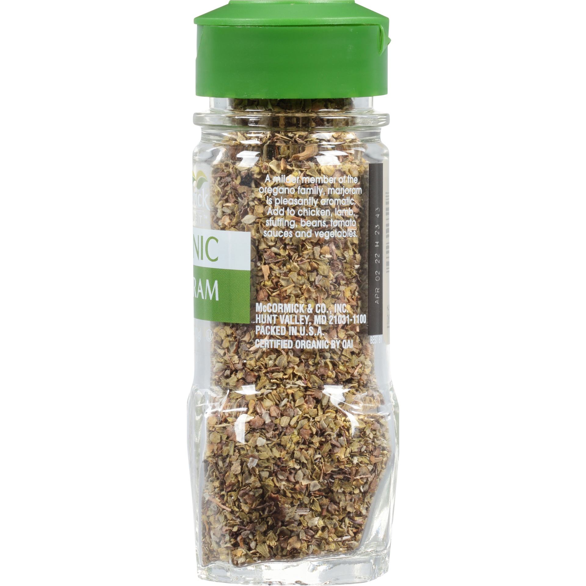 slide 3 of 4, McCormick Gourmet Organic Marjoram Leaves, 0.37 oz