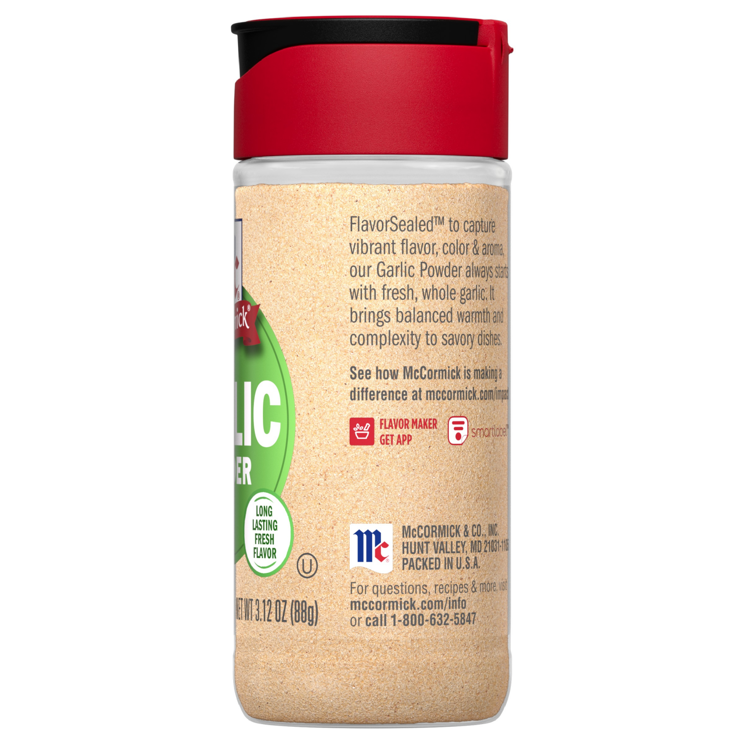 slide 2 of 8, McCormick Garlic Powder, 3.12 oz, 3.12 oz