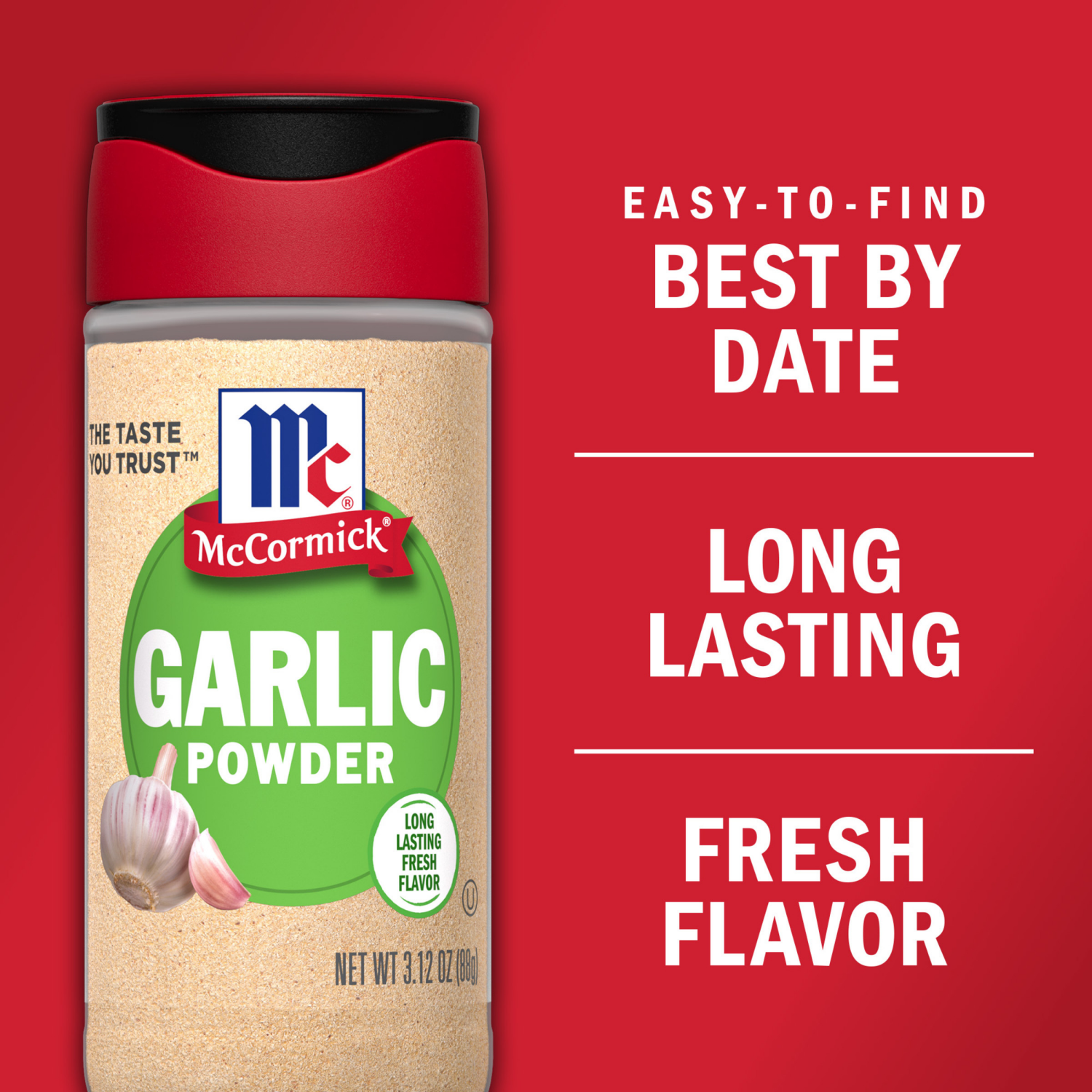 slide 8 of 8, McCormick Garlic Powder, 3.12 oz, 3.12 oz