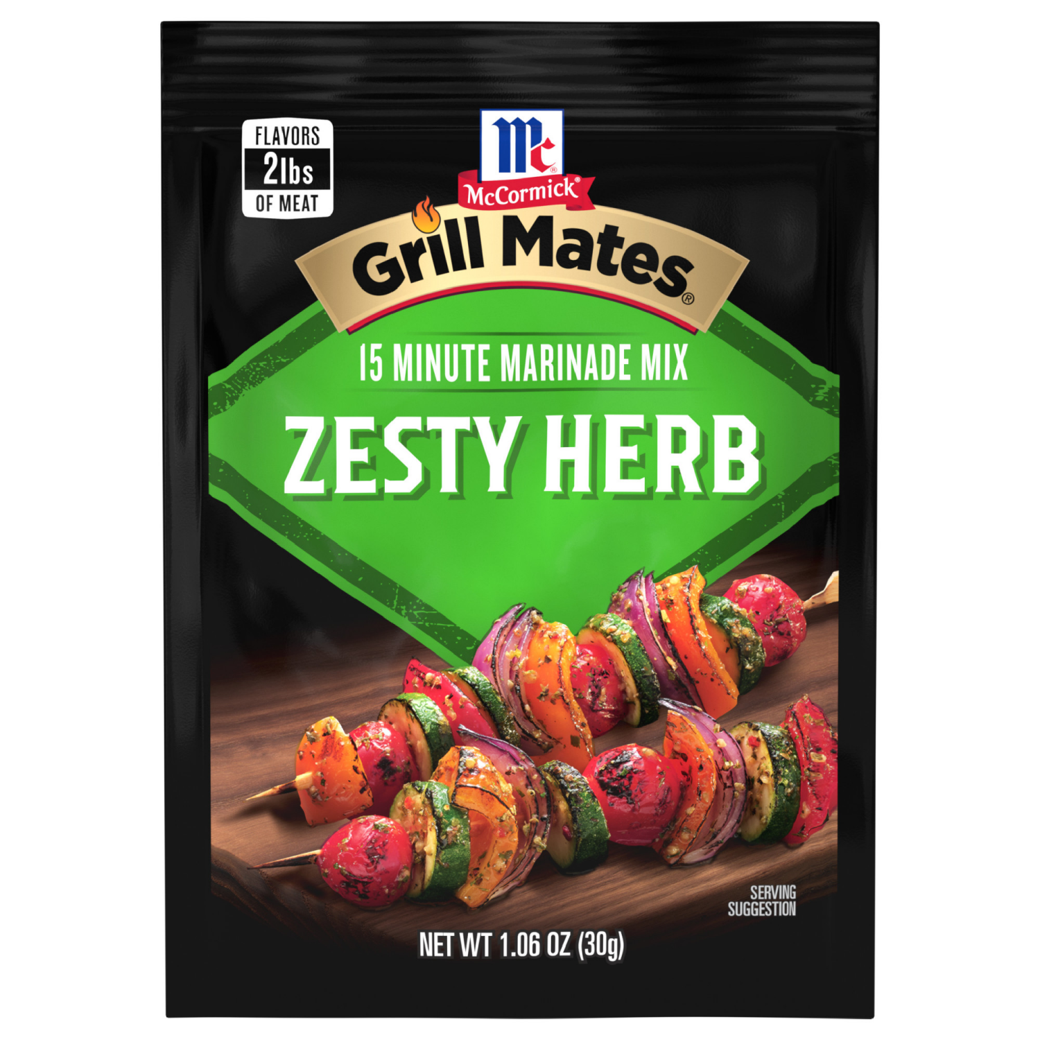slide 1 of 4, McCormick Zesty Herb Marinade, 1.06 oz