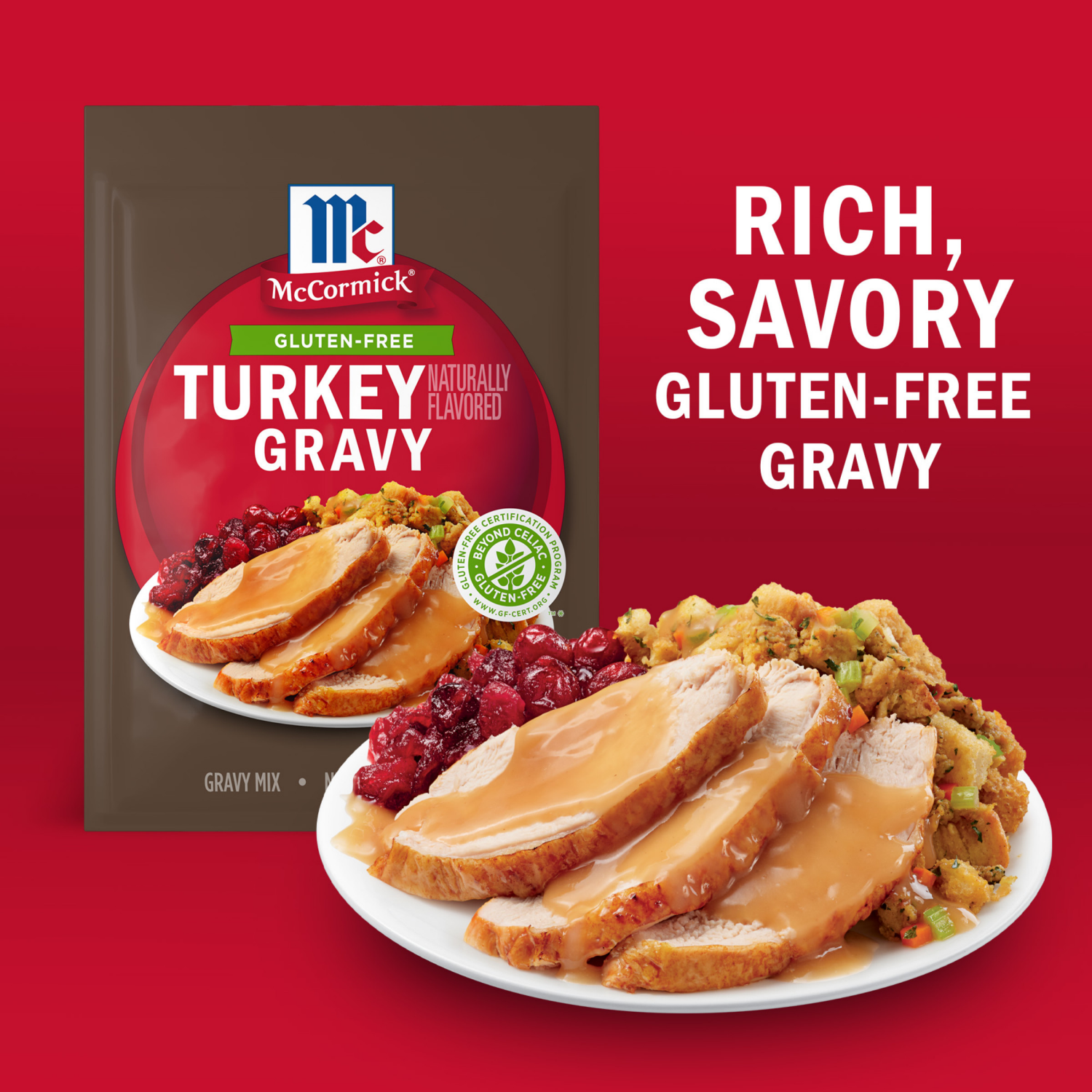 slide 3 of 7, McCormick Gluten Free Turkey Gravy Mix, 0.88 oz