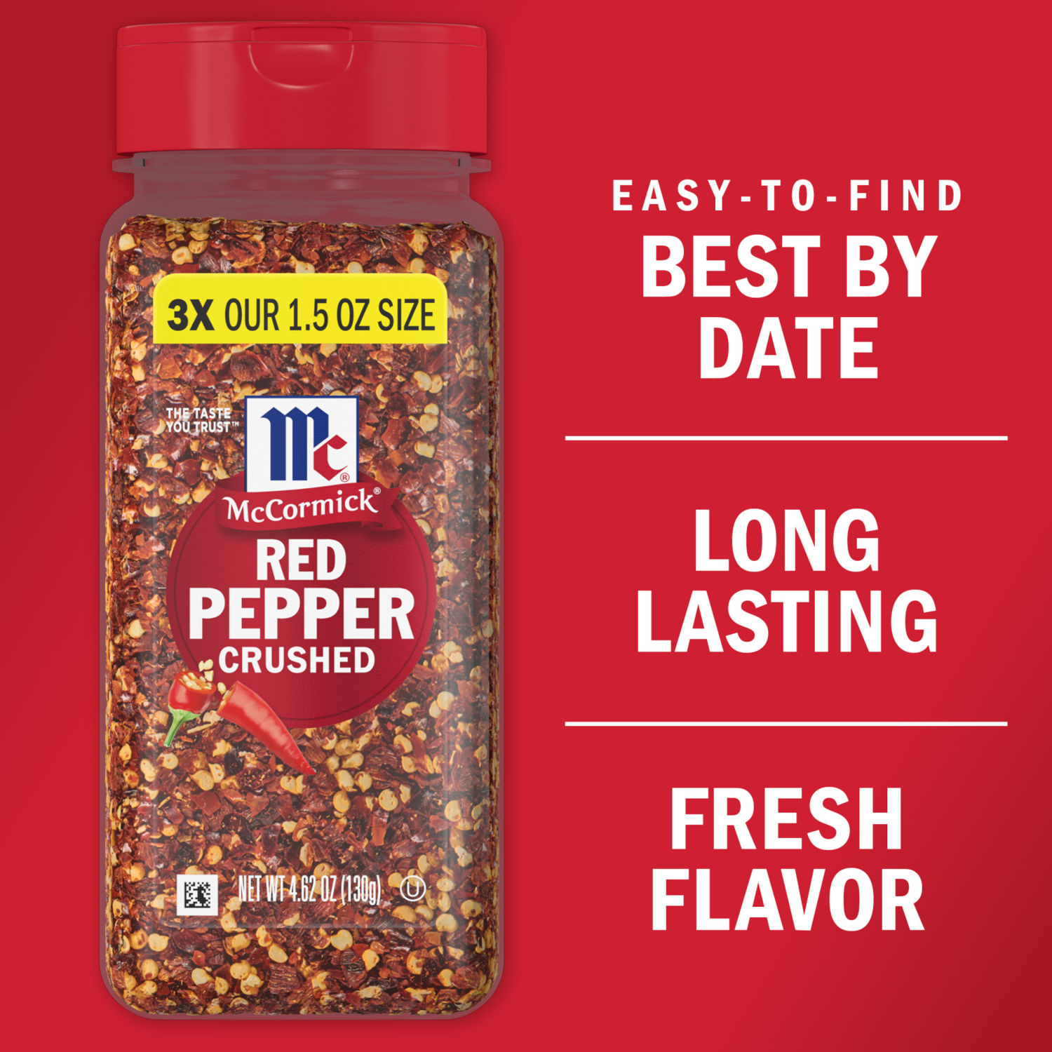 slide 5 of 5, McCormick Red Pepper - Crushed, 4.62 oz, 4.62 oz
