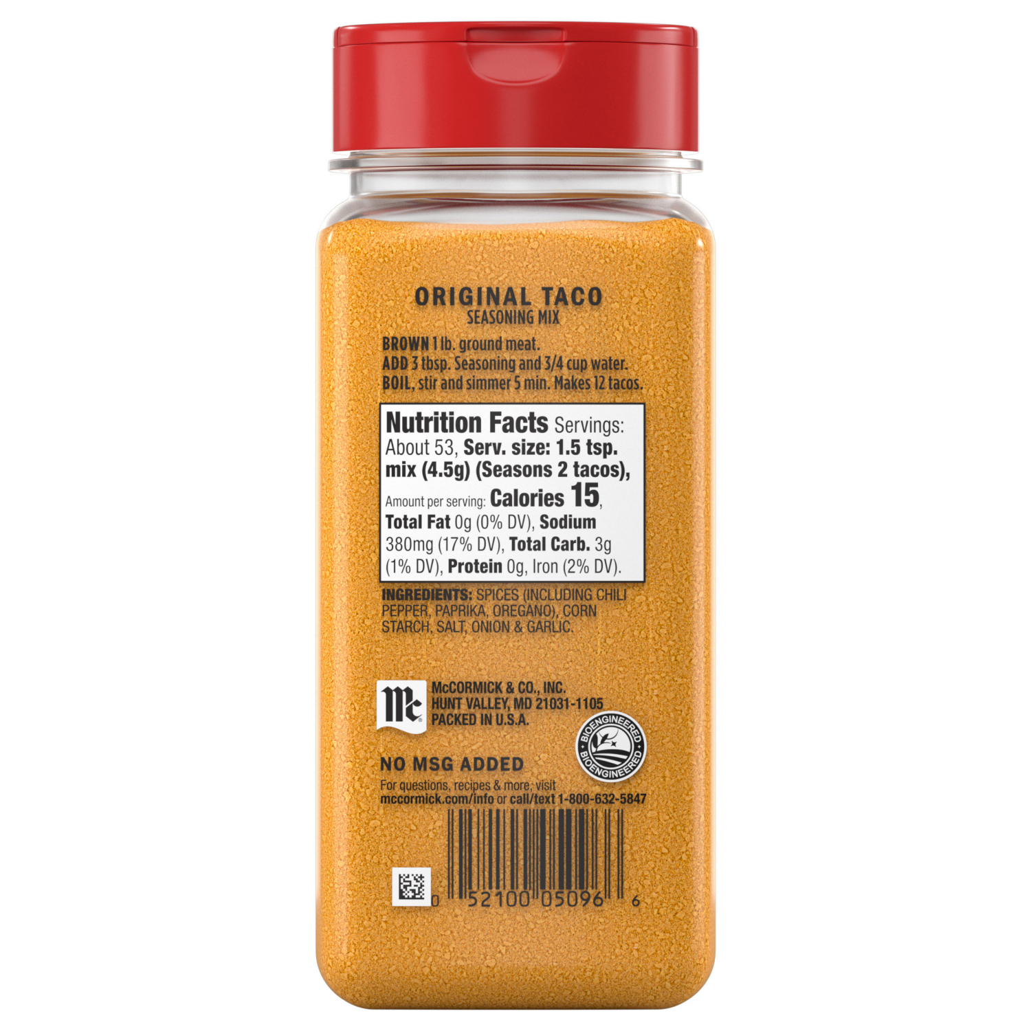 slide 2 of 8, McCormick Taco Seasoning Mix, 8.5 oz, 8.5 oz