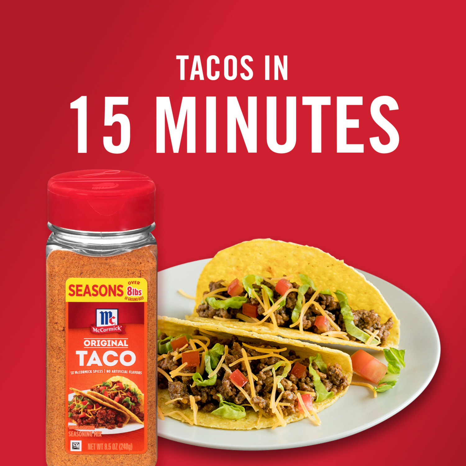 slide 3 of 8, McCormick Taco Seasoning Mix, 8.5 oz, 8.5 oz