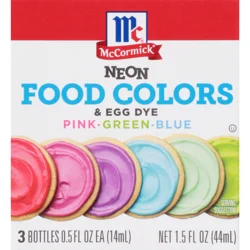McCormick Neon Food Colors & Egg Dye, 1.5 fl oz