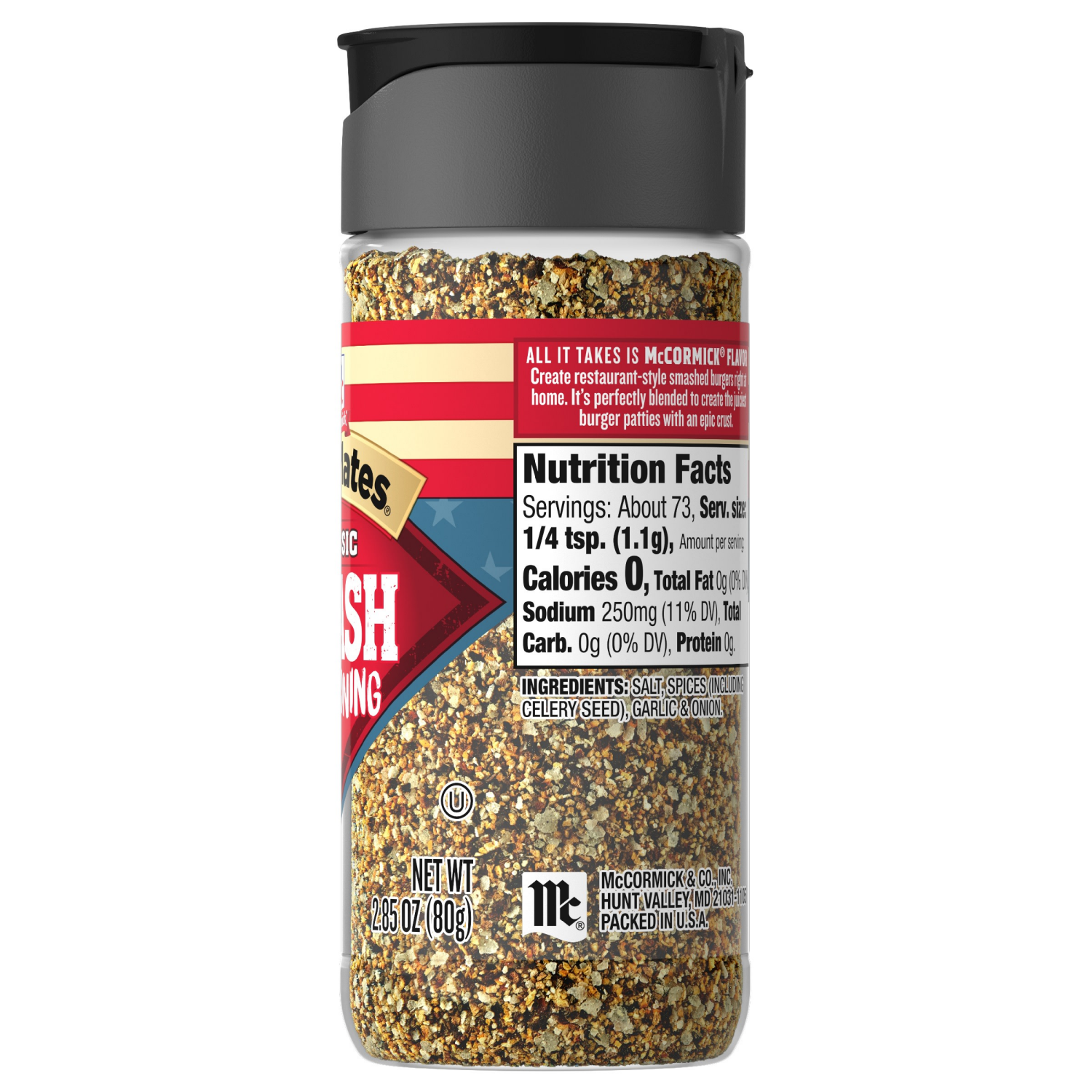slide 5 of 8, McCormick GRILL MATES Smash Burger Seasoning, 2.85 oz, 2.9 oz