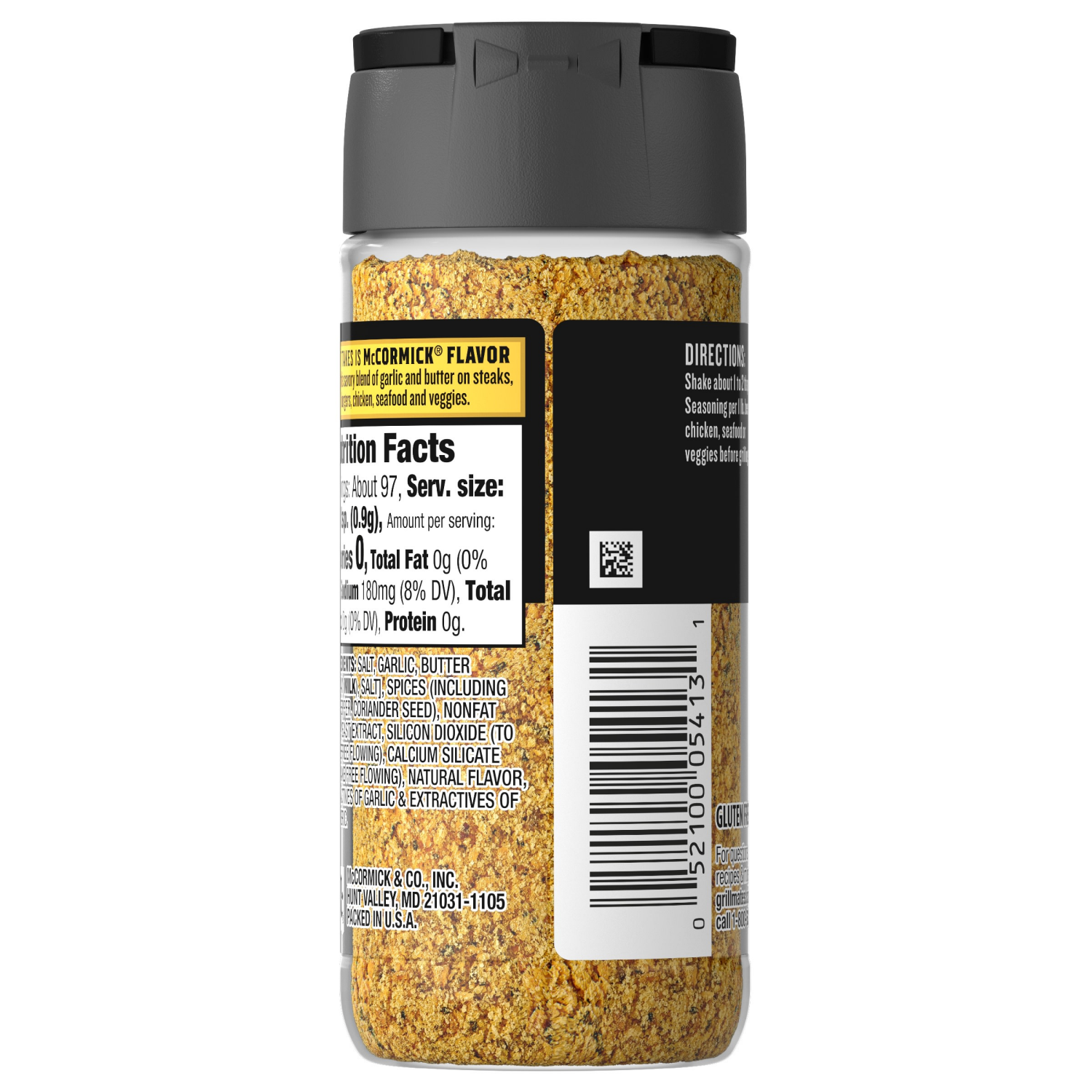 slide 2 of 8, McCormick GRILL MATES Garlic Butter Seasoning, 3.1 oz, 3.1 oz