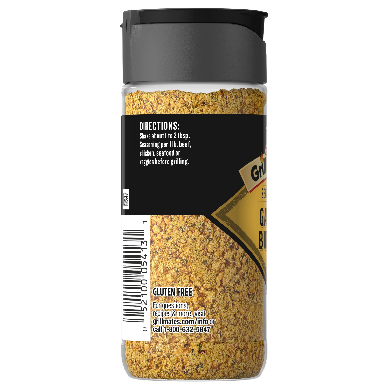 slide 4 of 8, McCormick GRILL MATES Garlic Butter Seasoning, 3.1 oz, 3.1 oz
