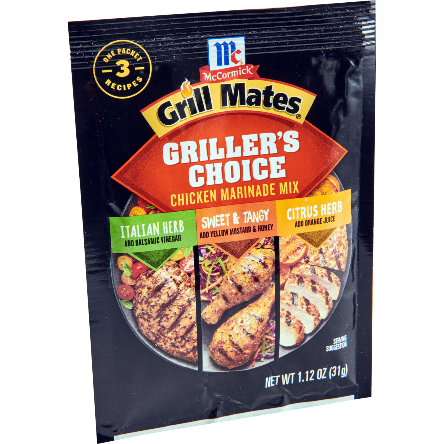 slide 5 of 7, McCormick Grill Mates Griller's Choice Chicken Marinade Mix, 1.12 oz, 1.12 oz