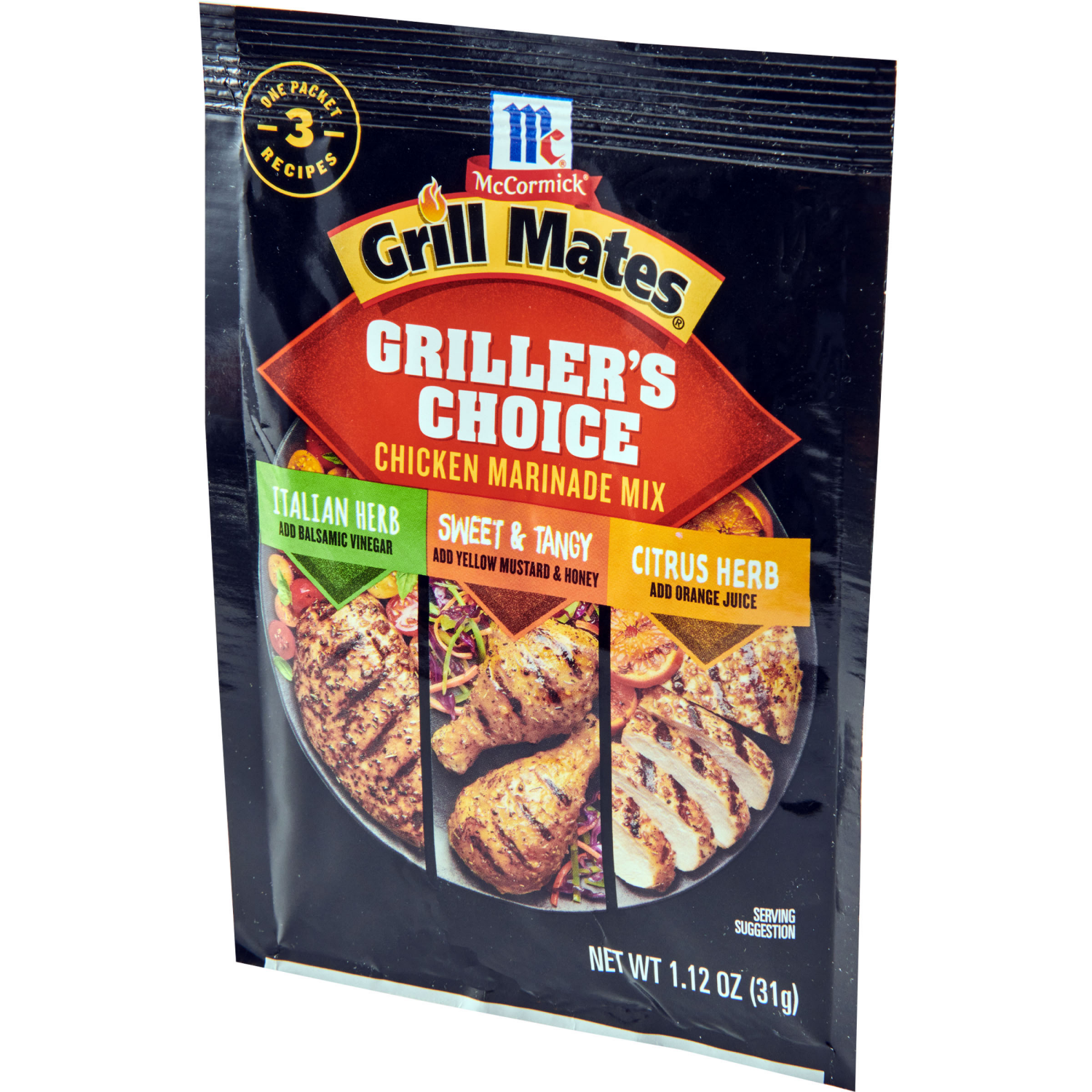 slide 6 of 7, McCormick Grill Mates Griller's Choice Chicken Marinade Mix, 1.12 oz, 1.12 oz