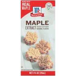 McCormick Maple Extract With Other Natural Flavors, 1 fl oz