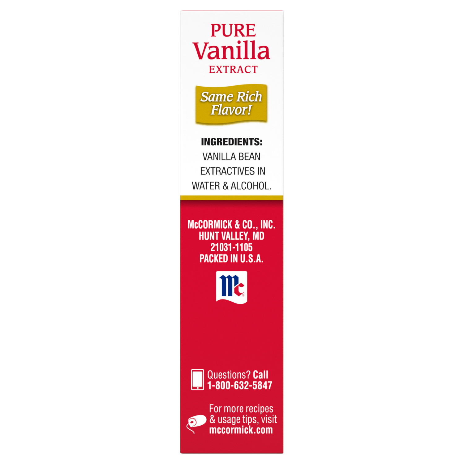 slide 4 of 8, McCormick All Natural Pure Vanilla Extract, 1 fl oz