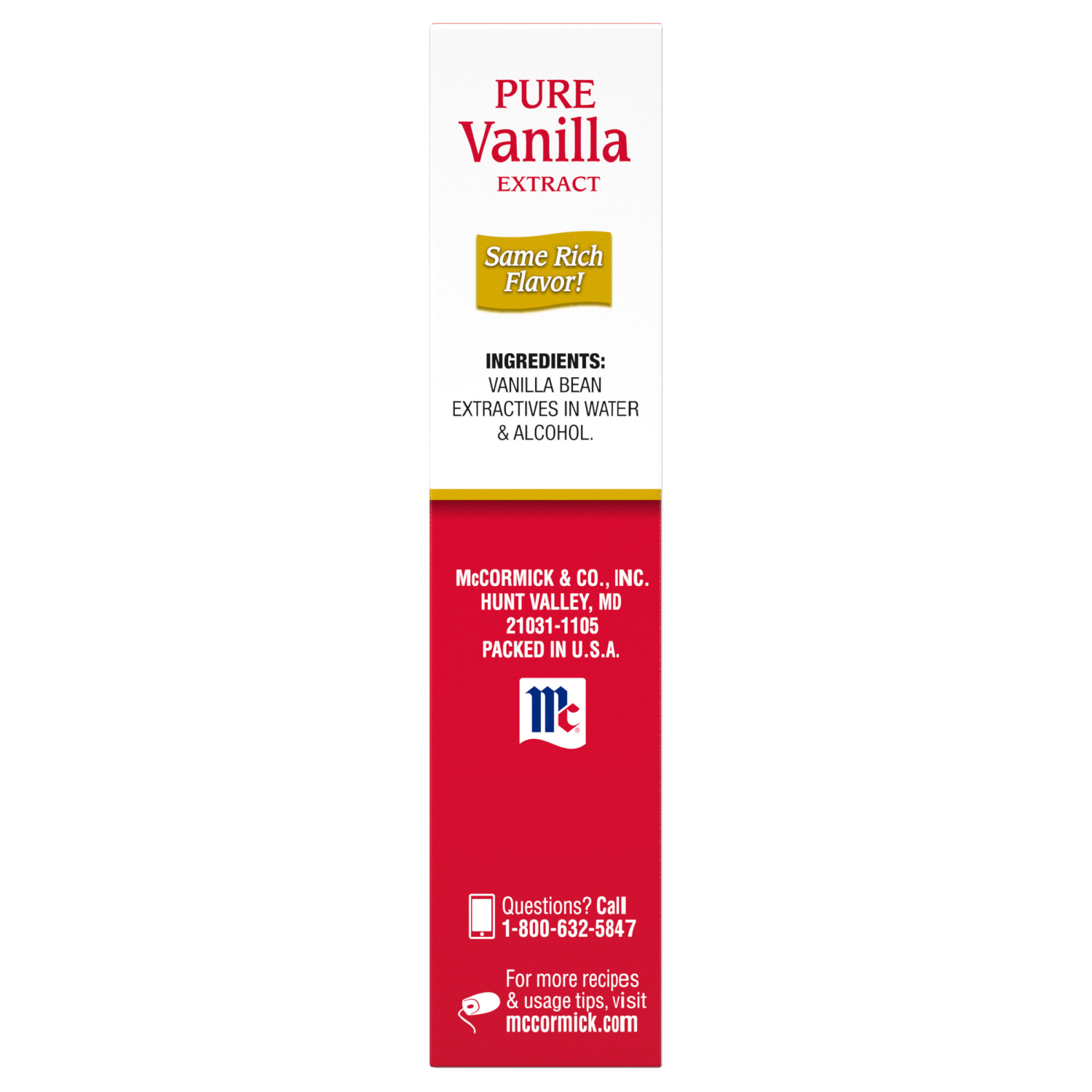 slide 2 of 5, McCormick All Natural Pure Vanilla Extract, 4 fl oz