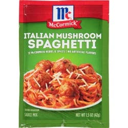 McCormick Italian Mushroom Spaghetti Sauce Seasoning Mix