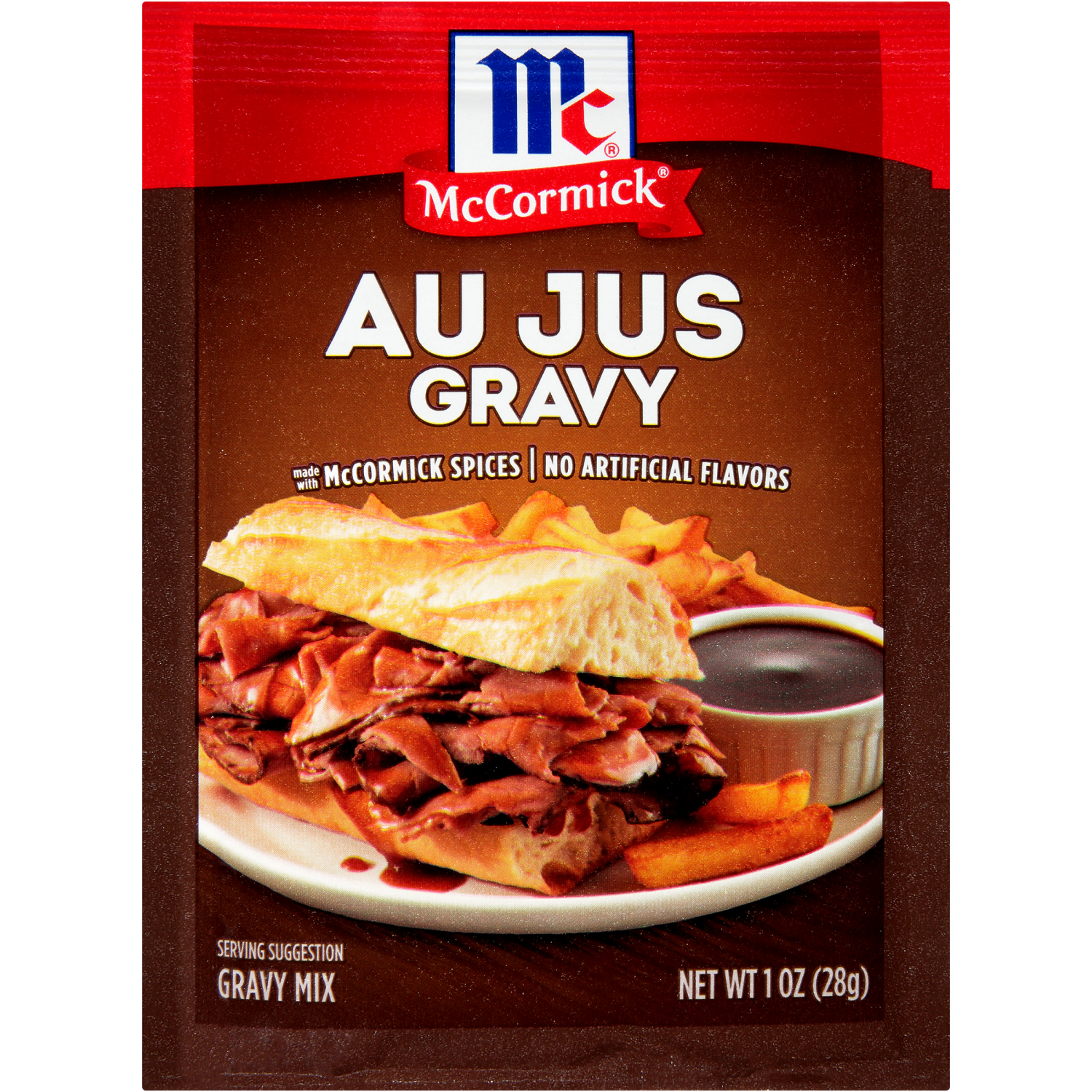 slide 1 of 4, McCormick Au Jus Gravy Seasoning Mix, 1 oz