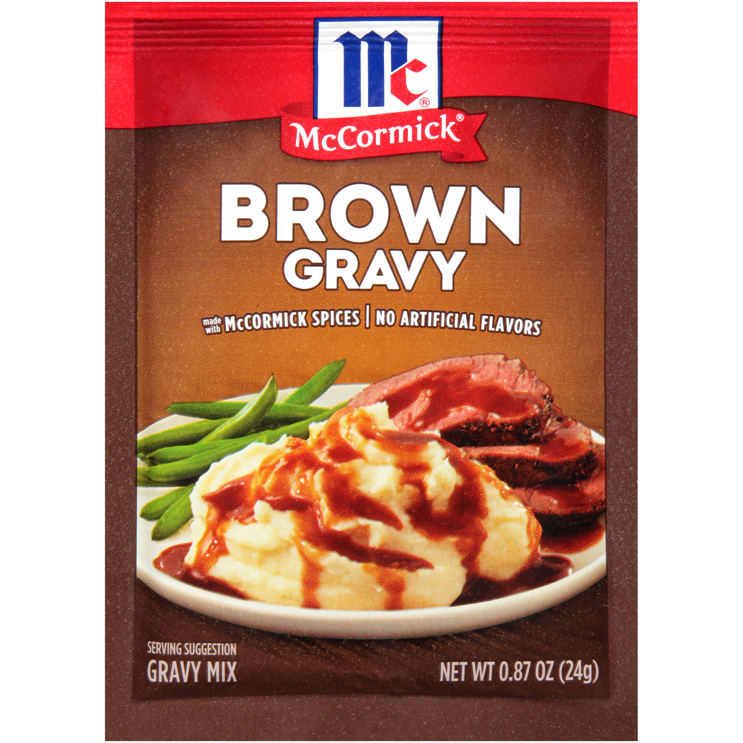 slide 1 of 6, McCormick Brown Gravy Mix, 0.87 oz