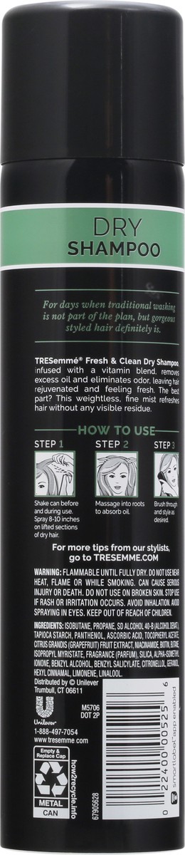 slide 4 of 9, TRESemmé Tresemme Fresh & Clean Dry Shampoo - 7.3oz, 7.3 oz