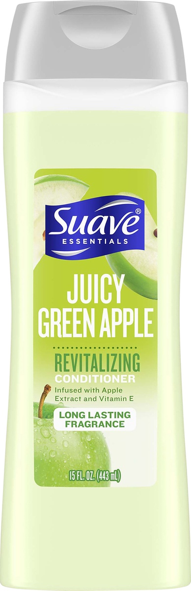 slide 3 of 3, Suave Essentials Conditioner Juicy Green Apple, 15 oz, 15 oz