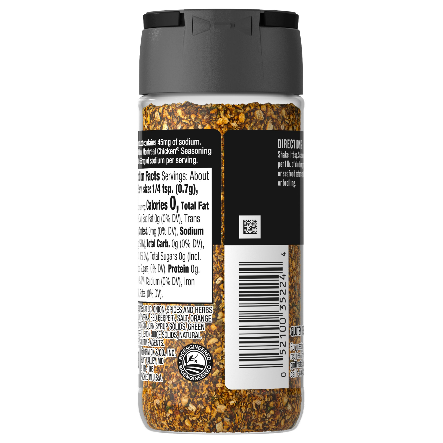 slide 2 of 7, McCormick GRILL MATES 25% Less Sodium Montreal Chicken Seasoning, 2.87 oz, 2.87 oz