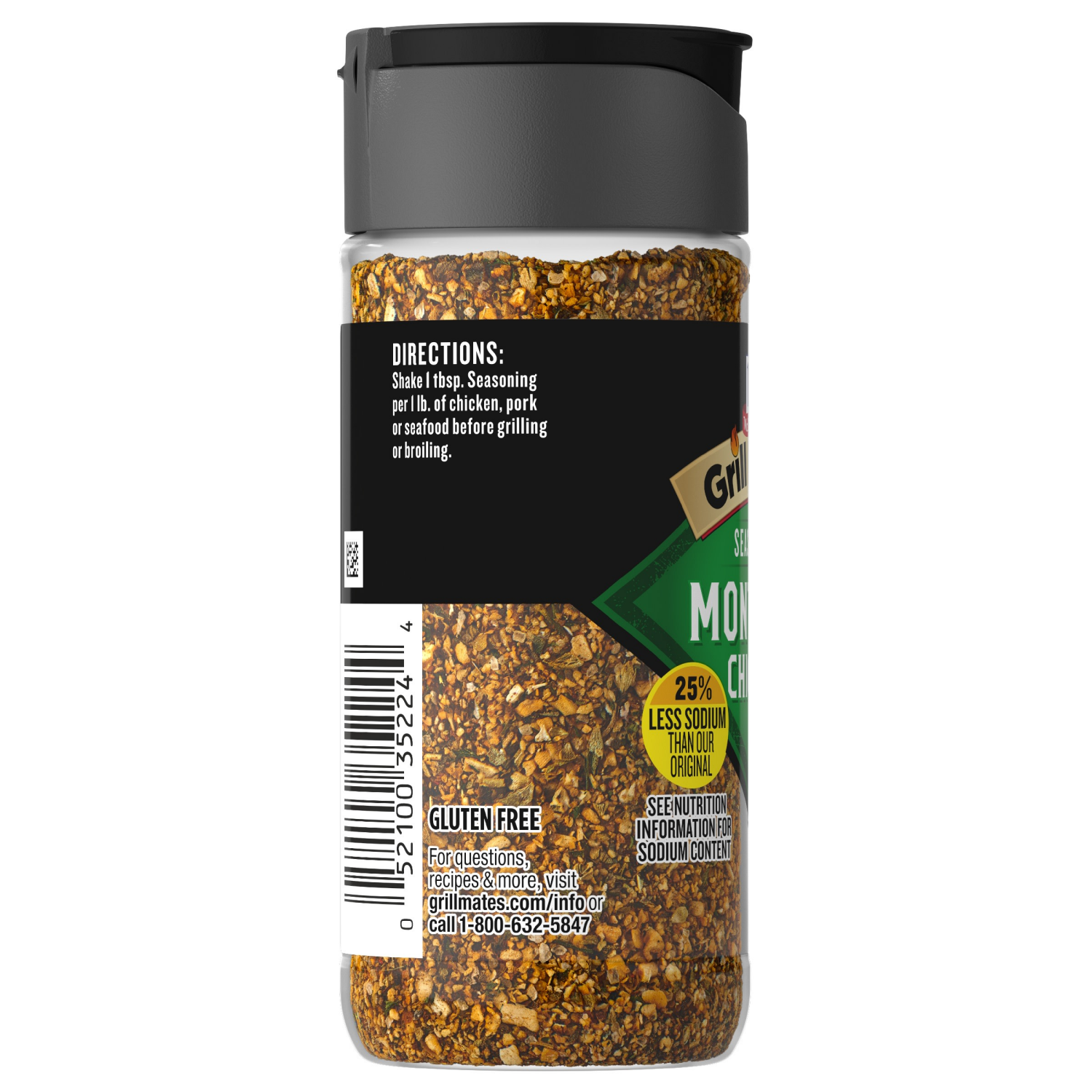 slide 3 of 7, McCormick GRILL MATES 25% Less Sodium Montreal Chicken Seasoning, 2.87 oz, 2.87 oz