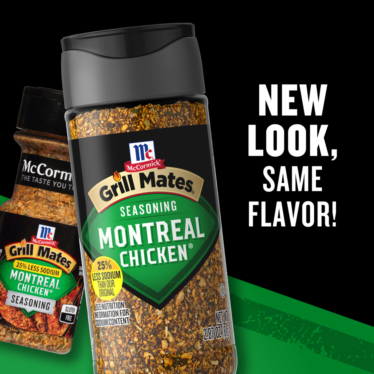 slide 5 of 7, McCormick GRILL MATES 25% Less Sodium Montreal Chicken Seasoning, 2.87 oz, 2.87 oz