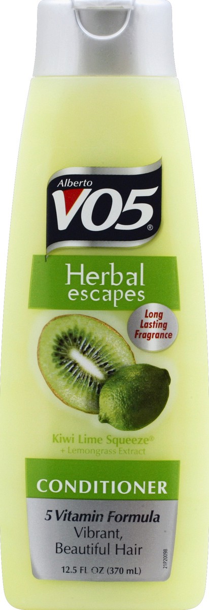 slide 4 of 7, Alberto VO5 Herbal Escapes Kiwi Lime Squeeze Conditioner, 12.5 fl oz