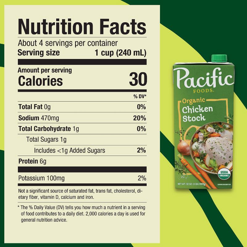 slide 3 of 10, Pacific Foods Organic Gluten Free Chicken Stock - 32oz, 32 oz