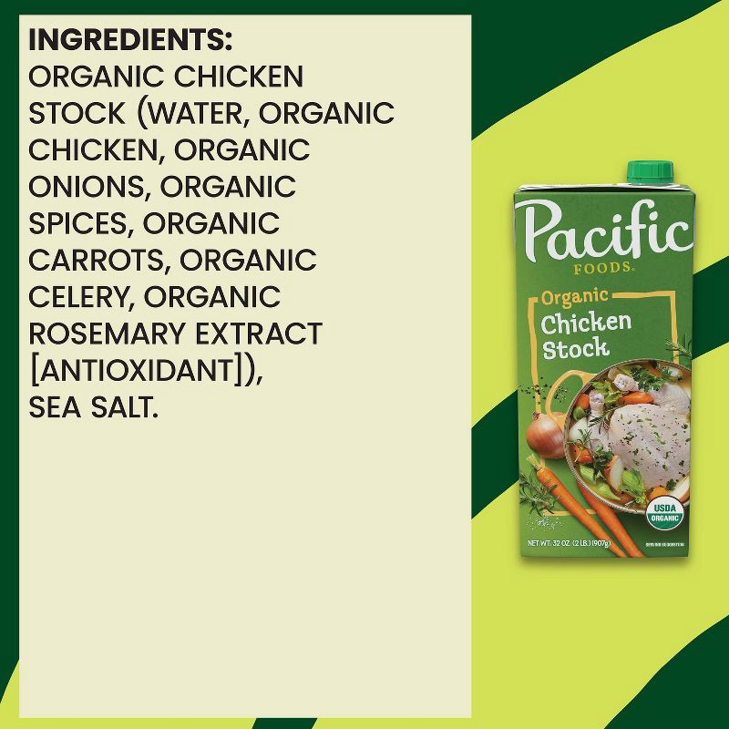 slide 4 of 10, Pacific Foods Organic Gluten Free Chicken Stock - 32oz, 32 oz