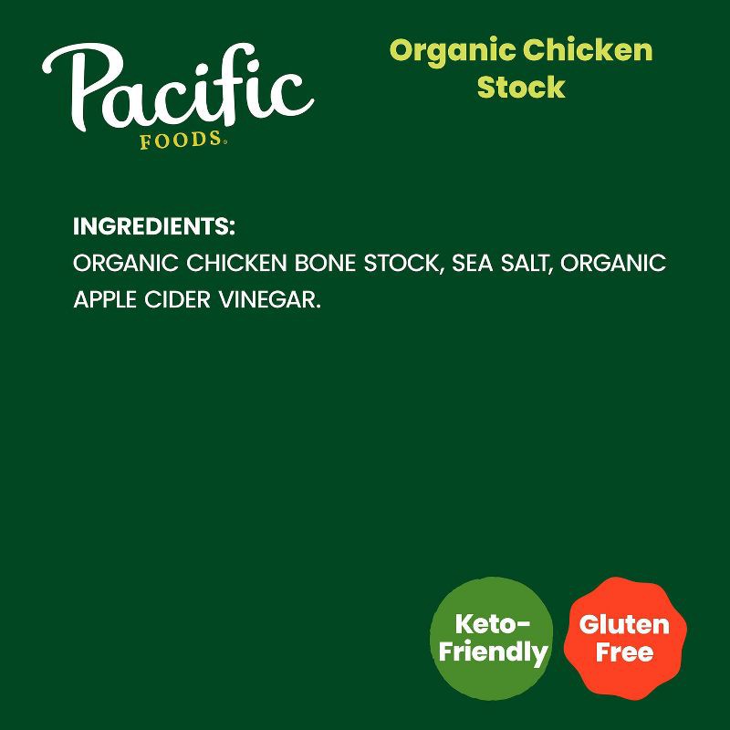 slide 6 of 10, Pacific Foods Organic Gluten Free Chicken Stock - 32oz, 32 oz