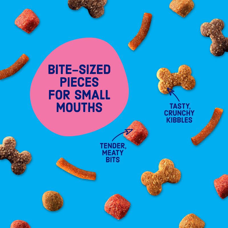 slide 5 of 13, Kibbles 'n Bits Mini Bits Savory Beef & Chicken Flavors Small Breed Complete & Balanced Dry Dog Food - 16lbs, 16 lb