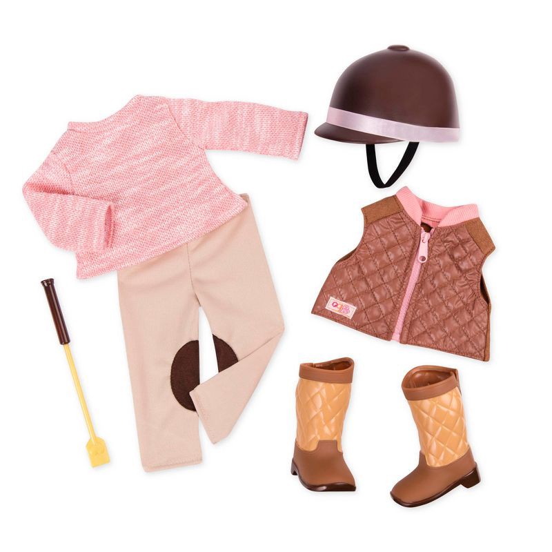 slide 1 of 4, Our Generation Riding in Style Horseback Riding Outfit for 18" Dolls, 1 ct