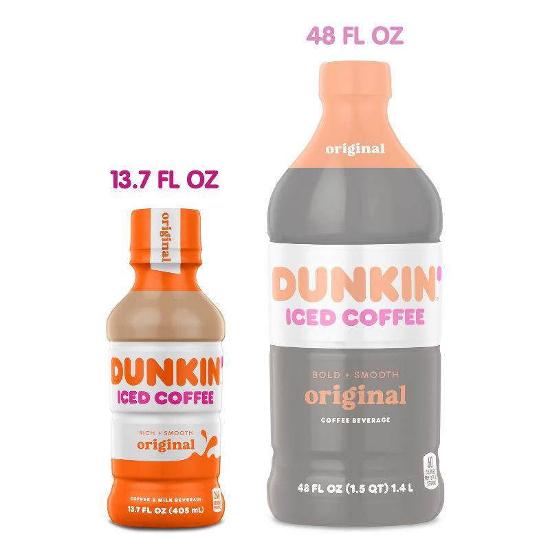 slide 4 of 9, Dunkin' Donuts RTD Dunkin Donuts Original - 13.7 fl oz Bottle, 13.7 fl oz