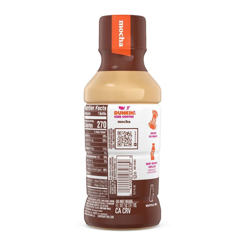 slide 9 of 11, Dunkin' Donuts RTD Dunkin Donuts Mocha - 13.7 fl oz Bottle, 13.7 fl oz