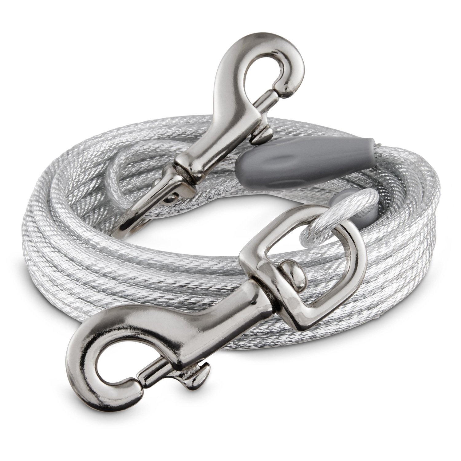 slide 1 of 1, You & Me Reflective Large Free To Flex Dog Tie-Out Cable, MED