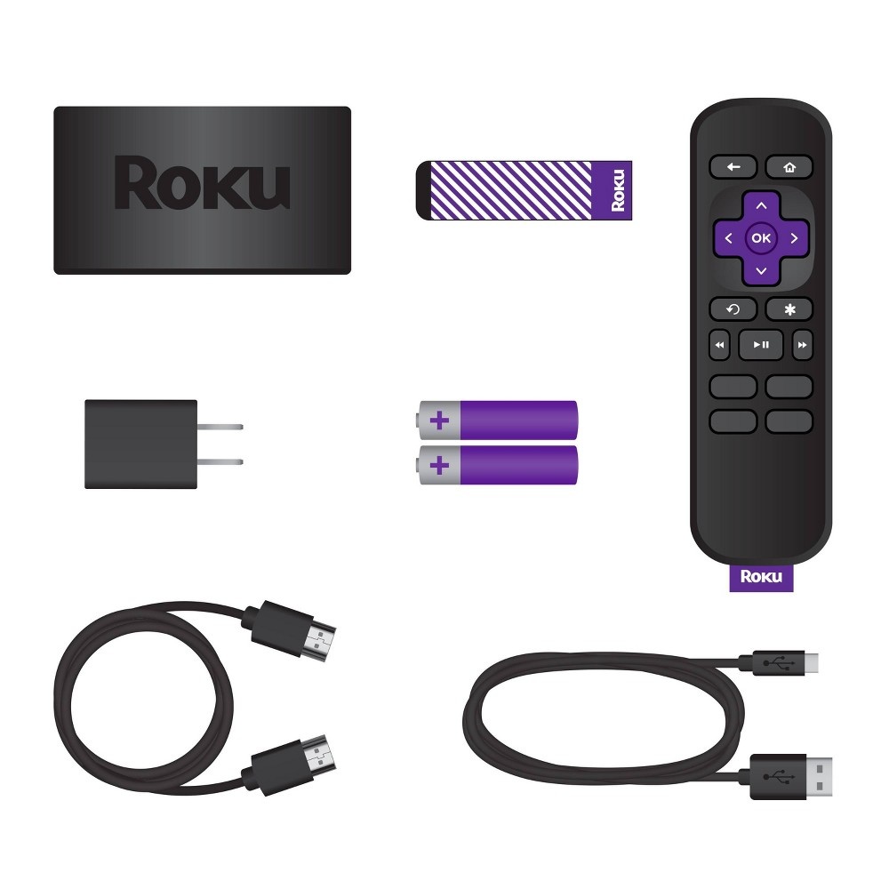 slide 7 of 7, Roku Express | HD Streaming Media Player with High Speed HDMI Cable and Simple Remote, 1 ct