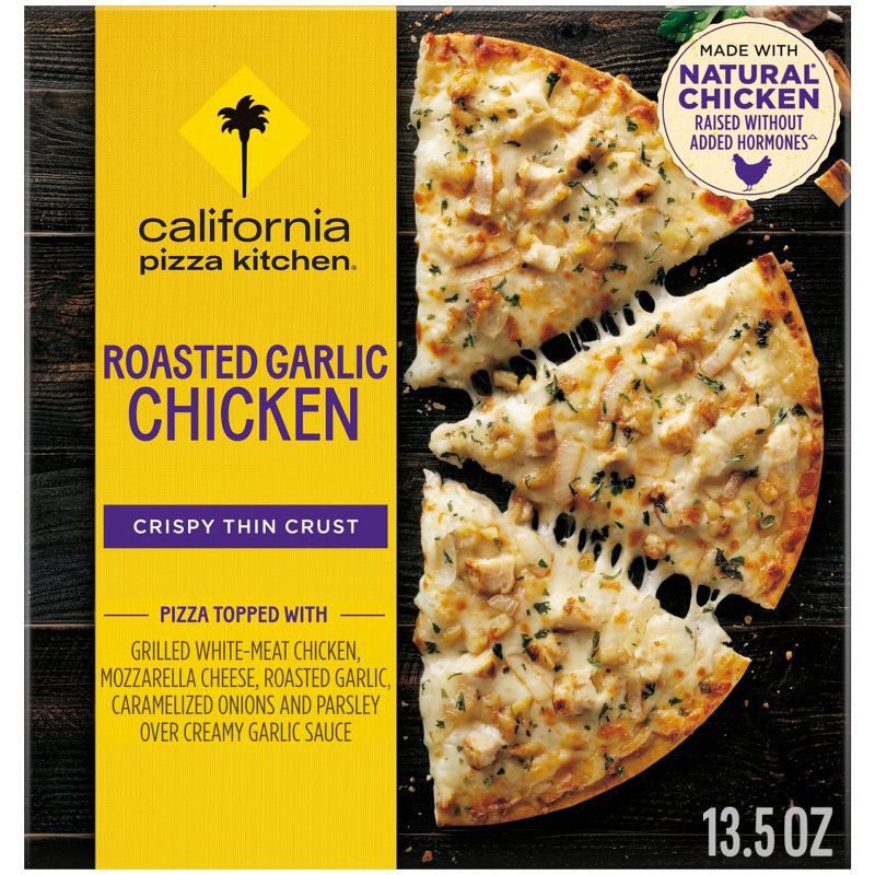 slide 10 of 10, California Pizza Kitchen Garlic Chicken Frozen Thin Crust Pizza - 13.5oz, 13.5 oz