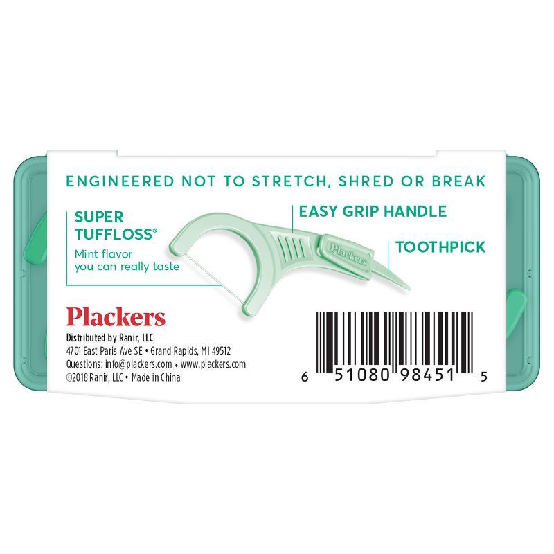 slide 2 of 8, Plackers Flosser- Trial Size- 12ct, 12 ct