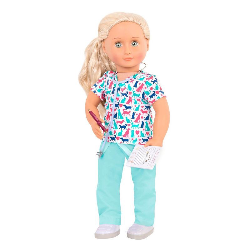 slide 2 of 4, Our Generation Healthy Paws Pet Care Vet Outfit for 18" Dolls: Doll Clothing & Accessories Set, 1 ct