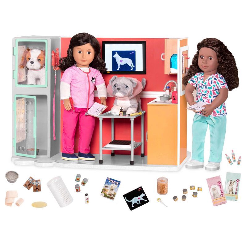 slide 3 of 4, Our Generation Healthy Paws Pet Care Vet Outfit for 18" Dolls: Doll Clothing & Accessories Set, 1 ct