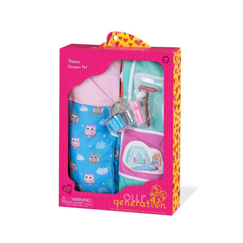 slide 6 of 6, Our Generation Camping Accessory Set for 18" Dolls - Happy Camper, 1 ct