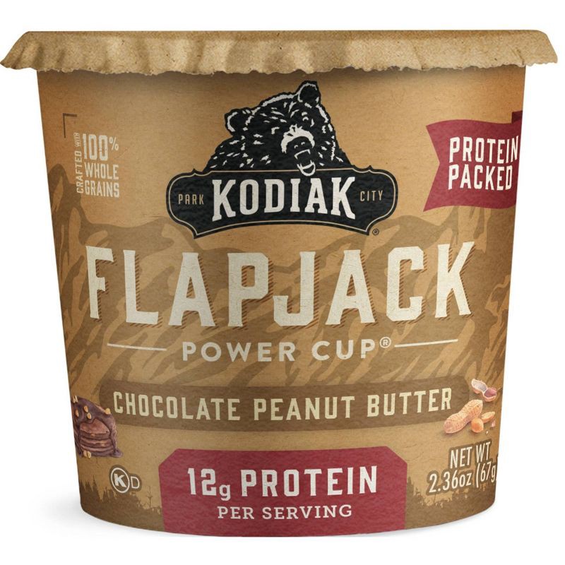 slide 1 of 4, Kodiak Cakes Kodiak Power Cakes Peanut Butter & Chocolate Flapjack on the Go - 2oz, 2 oz