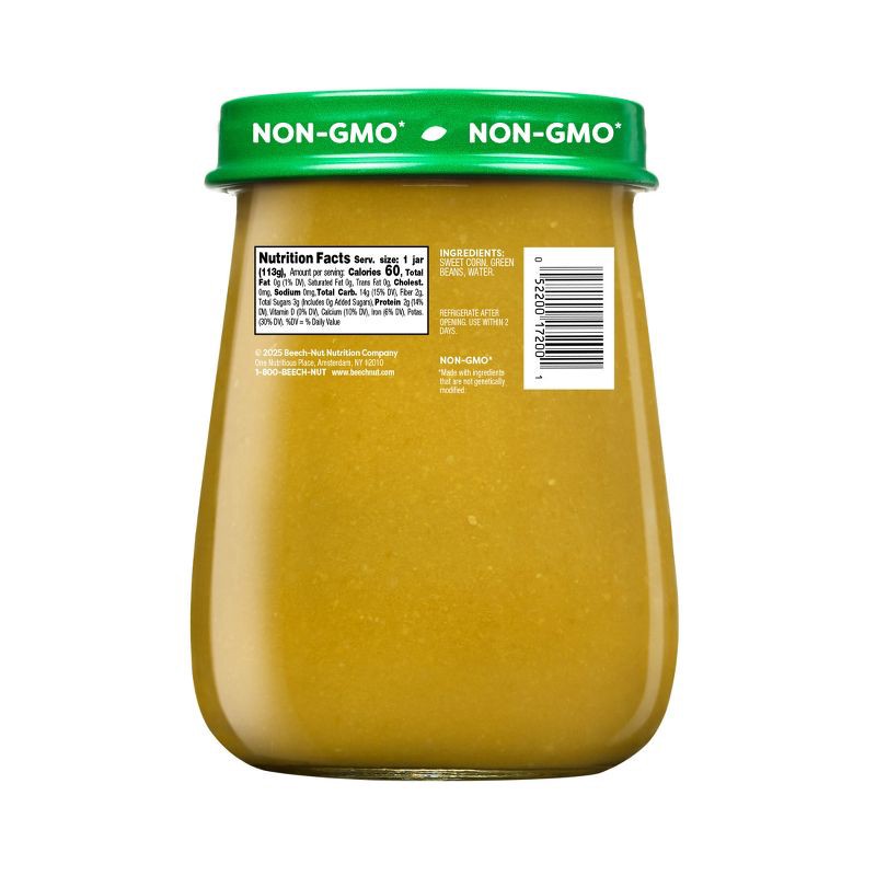 slide 2 of 7, Beech-Nut Non-GMO Naturals Sweet Corn & Green Beans Baby Food Jar - 4oz, 4 oz