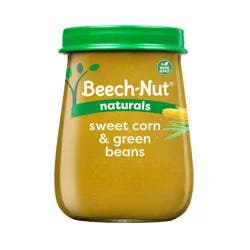 Beech-Nut Non-GMO Naturals Sweet Corn & Green Beans Baby Food Jar - 4oz