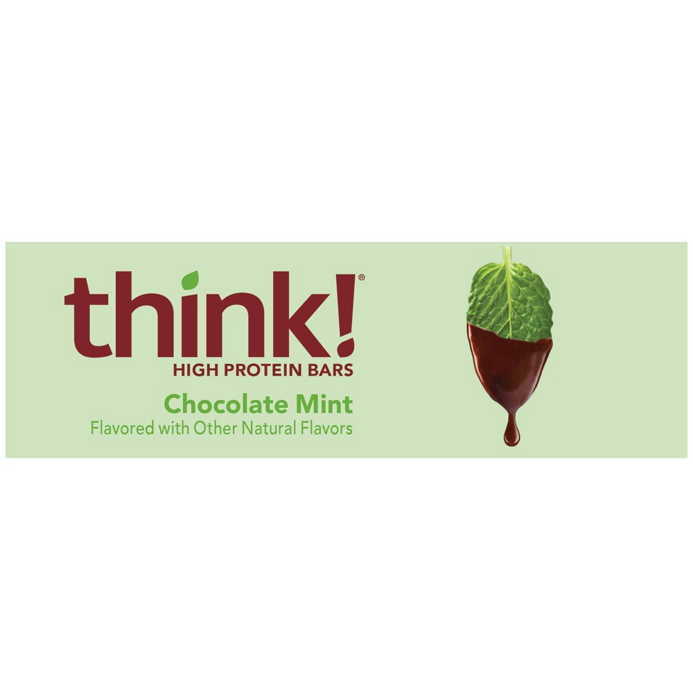 slide 3 of 4, thinkThin think! High Protein Plant Based Chocolate Mint Bars - 5ct/9.7oz, 5 ct, 9.7 oz